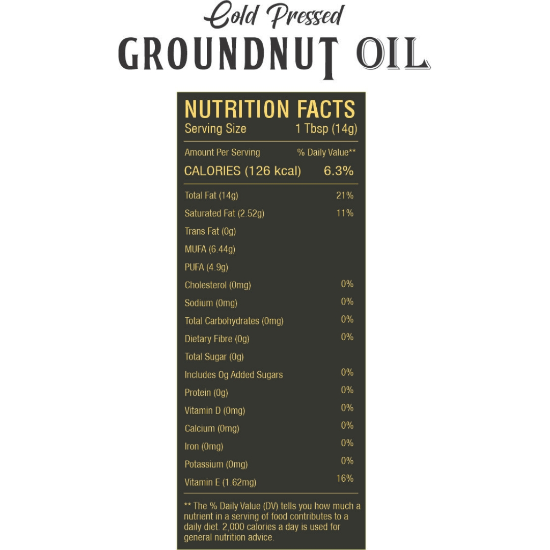 Groundnut (Peanut) Oil, 1Ltr - Image 2